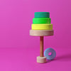 Small Conical Tower | Neon Green